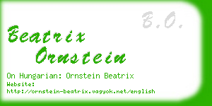 beatrix ornstein business card